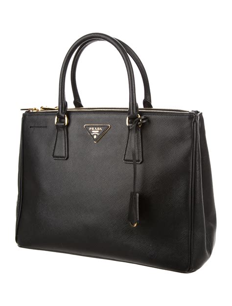 double zip tote prada|saffiano leather double Prada bag.